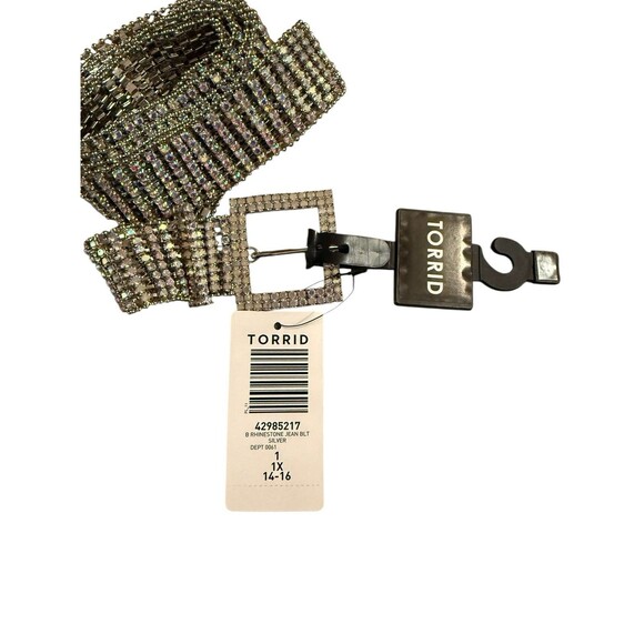 Torrid Rhinestone Jean Belt Women’s Sz 1 Plus Size 14-16 - Picture 4 of 6